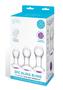 Bling Bling Glass Anal Training Kit (3 Piece) - Clear